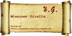 Wieszner Gizella névjegykártya
